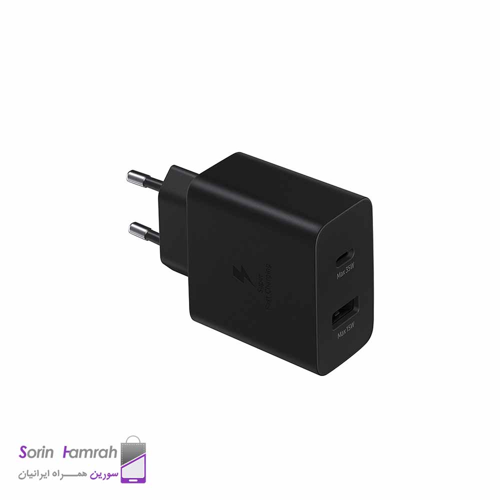 شارژر 35 وات سامسونگ مدل Power Duo ا Samsung 35W Power Adapter Duo (غیراصل - درجه یک)